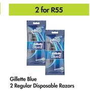 Gillette Blue 2 Regular Disposable Razors-For 2