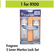 Fragram 5 Lever Mortice Lock Set-For 1
