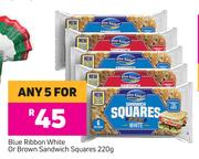 Blue Ribbon White Or Brown Sandwich Squares-For Any 5 x 220g