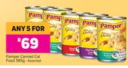 Pamper Canned Cat Food Assorted-For Any 5 x 385g