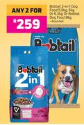 Bobtail 2 In 1 Dog Food 5.5Kg, 6Kg Or 6.5Kg Or Bobtail Dog Food 8Kg Assorted-For Any 2