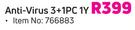 Kaspersky Anti-Virus 3 + 1PC 1Y