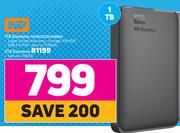 WD 1TB Elements WDBUZG0010BBK