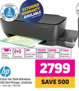 Hp Color Ink Tank Wireless 415 3 In 1 Printer Z4B53A