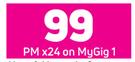 2 x Alcatel 1T Tablet-On MyGig 1 + On Promo 500