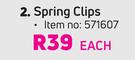 Spring Clips-Each