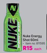 Nutritech Nuke Energy Shot-60ml Each