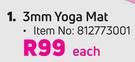 Trojan 3mm Yoga Mat-Each