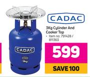 Cadac 3Kg Cylinder & Cooker Top