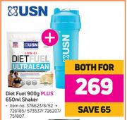 USN Diet Fuel 900g Plus 650ml Shaker-For Both