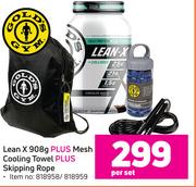 Lean-X 908g Plus Mesh Cooling Towel Plus Skipping Rope-Per Set