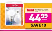 Eurolux 9W LED A60 Classic Twin Pack-Per Pack