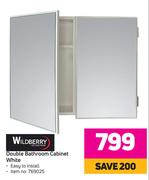 Wildberry Double Bathroom Cabinet White