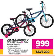Raleigh 16" Or 20" Boys Or Giirls Eclipse Bicycle-Each