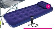 Camp Master Single Airbed Pump & Pillow Combo-Each