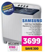 Samsung 14kg Twin Tub Washing Machine WT14J4200MB.FA