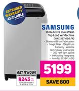 Samsung 13kg Active Dual Wash Top Load W/ Machine WA13J5710SG.FA
