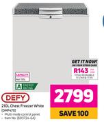 Defy 210L Chest Freezer White DMF470