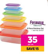 Formosa 6 Piece Rainbow Set-Per Set