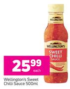 Wellington's Sweet Chilli Sauce-500ml Each