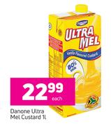 Danone Ultra Mel Custard-1Ltr Each