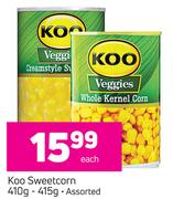 Koo Sweetcorn Assorted-410g/415g Each
