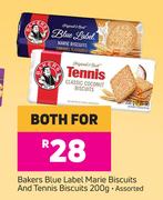 Bakers Blue Label Marie Biscuits And Tennis Biscuits Assorted 200g-For Both