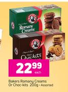 Bakers Romany Creams Or Choc -Kits Assorted-200g Each