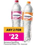 Bonaqua Sparkling Flavoured Water Assorted-For Any 2 x 1.5Ltr