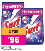 Surf Hand Washing Powder-For 2 x 3Kg