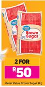 Great Value Brown Sugar-For 2 x 2Kg