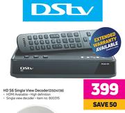 DSTV HD S6 Single View Decoder DSD4138