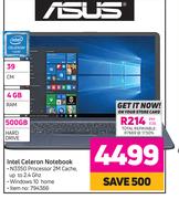 Asus Intel Celeron Notebook