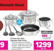 Bennett Read 10 Piece Non-Stick Stainless Steel Finish-Per Set
