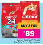 Catmor Cat Food 1.75Kg Or 2 In 1 cat Food 1.5Kg-For Any 2