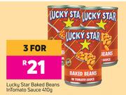 Lucky Star Baked Beans In Tomato Sauce-For 3 x 410g