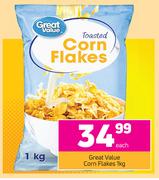 Great Value Corn Flakes-1kg Each