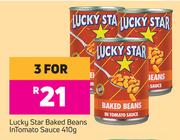 Lucky Star Baked Beans In Tomato Sauce-For 3 x 410g