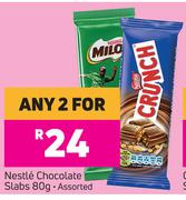Nestle Chocolate Slabs Assorted-For Any 2 x 80g