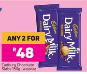 Cadbury Chocolate Slabs Assorted-For Any 2 x 150g