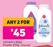 Johnson's Baby Powder Assorted-For Any 2 x 200g