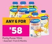 Purity Puree Assorted-For Any 6 x 110ml