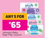 Johnson's Baby Soap Assorted-For Any 5 x 175g