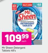 2Mr Sheen Detergent Tablets-48's Each