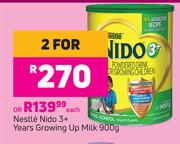 Nestle Nido 3+ Years Growing Up Milk-For 2 x 900g
