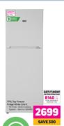 KIC 170L Top Freezer Fridge White 518/1