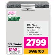 Defy 210L Chest Freezer White DMF470