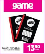 Game Books A4 192 Page 2 Quire-Each
