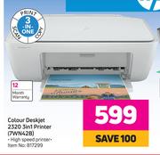 HP Colour Deskjet 2320 3 In 1 Printer 7WN42B