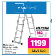 Mainstays Multipurpose Aluminium Ladder